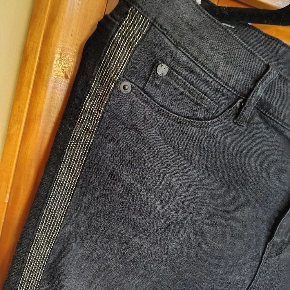 Hudson Midrise Ankle Luna Detailed Jeans Sz 31. W3